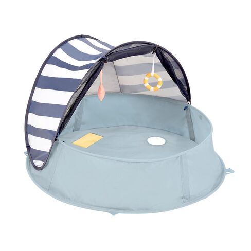 Babymoov Aquani Anti-UV Baby Beach Tent & Paddling Pool, Pop-Up Sun Shade Shelter with UPF 50+ Protection, Portable Outdoor Canopy, Floor Mat, Water Feature & Travel Bag, Marine in Saudi Arabia