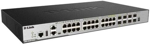 D-Link 28-Port Gigabit Smart Managed Ethernet Switch | 44 GbE + 4 SFP Combo + 4 10G SFP+ Ports | L3 | 6kV Surge Protection (DGS-3630-52TC/SI) in Saudi Arabia