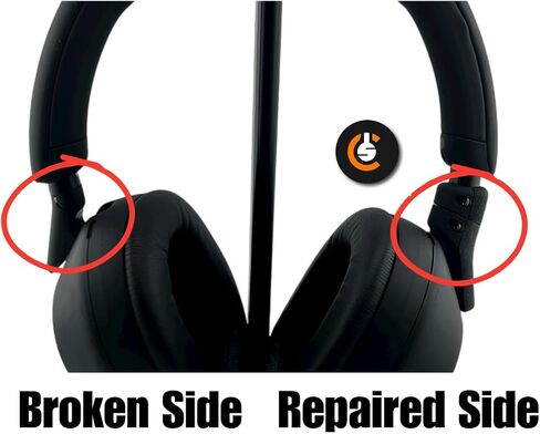CS Repair Kit for Sony WH-1000XM5 XM5 Headphones Broken Headband/Swivel Replacement Parts (Black) in Saudi Arabia