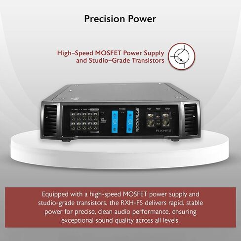 روكفيل RXH-F5 مضخم صوت السيارة الهجين 5 قنوات بقدرة 3200 وات الذروة / 800 وات RMS in Kuwait