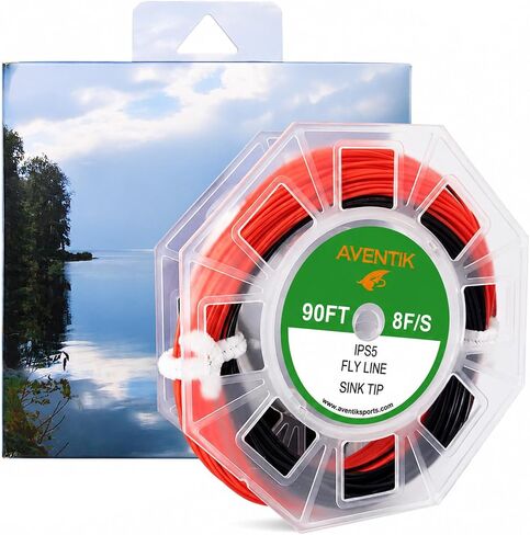 Aventik Fly Line Sinking Tip Full Sinking Fly Fishing Line Weight Forward Fast Sinking Line with 1 or 2 Welded Loop IPS3/IPS5 in Kuwait