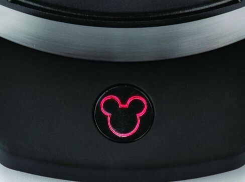 Disney DCM-1 Classic Mickey Waffle Maker, Brushed Stainless Steel | Nonstick Mickey Mouse Waffle Iron for Fun Disney Breakfasts at Home, Easy to Use with Non-Skid Feet in Saudi Arabia