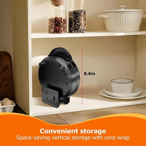 KEINVE Waffle Cone Maker, 750W Thin Waffle Maker (Ice Cream Cone) with Shaper Roller, 7.08" Nonstick Plate in Saudi Arabia
