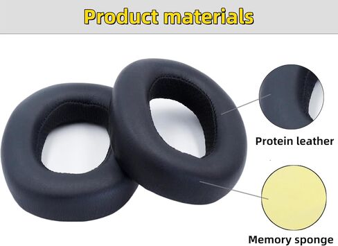 Replacement Ear Pads Compatible with AKG N700NC Headphones,Ear Cushions are Made of Protein Leather and Memory Foam(Black/Leather) in Saudi Arabia