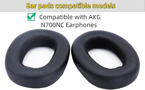Replacement Ear Pads Compatible with AKG N700NC Headphones,Ear Cushions are Made of Protein Leather and Memory Foam(Black/Leather) in Saudi Arabia
