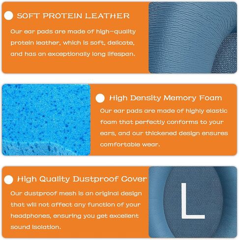 Replacement Ear Pads for Bose QC 45 Headphones-Blue Dusk | Earpads for Bose QuietComfort 45 QuietComfort SE/QC SE/Quiet Comfort Over-Ear Headset Ear Cushions Ear Cups Covers in Saudi Arabia