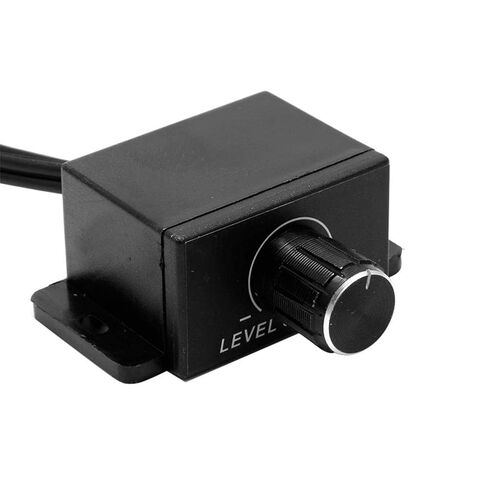 Car Audio Volume Controller with RCA Inputs/Outputs, Adjustable Gain Knob, Dash-Mounted, Compatible with Most Vehicles(Black) in Saudi Arabia