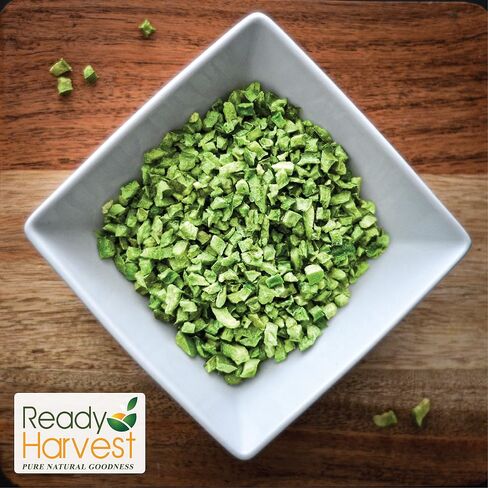 Ready Harvest Freeze Dried Food - Green Bell Pepper | Emergency Pantry Staples | Canned Vegetables | #10 Can | 25-Year Shelf Life | Cans Filled to the Top in Saudi Arabia