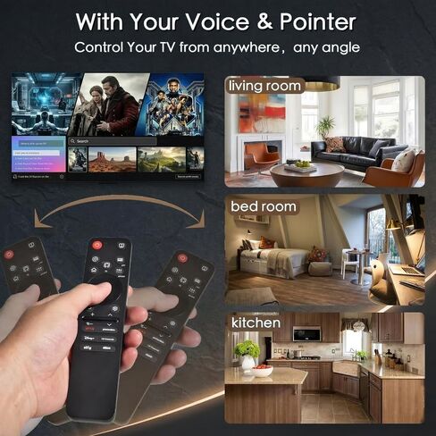 Magic Remote for LG Smart TV,for All 2019 to 2025 TVs,Universal Replacement AI Voice and Pointer Control,2-Year-Warranty in Kuwait