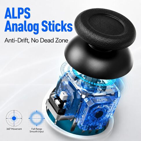 2 Pack for PS4 Controller with No Drift ALPS Stick Back Paddles Macro Turbo | Pro Level Control for for PlayStation 4/Pro/Slim/PC/Steam,Wireless for DualShock,1200mAh Battery,Type-C Charging,Play Better in Saudi Arabia