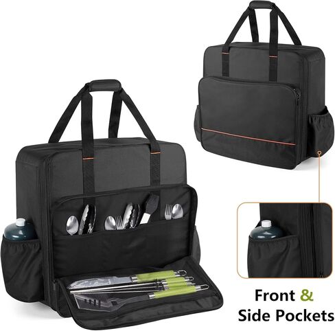 samdew 17 In Tabletop Griddle Backpack Compatible with Blackstone, Bag Only | Portable Grill Bag for 17 Inch Tabletop Griddle with & without Hood, with Pockets, for Outdoor Barbecue, Camping, RV Travel in Saudi Arabia
