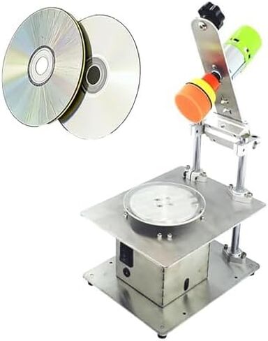 Disc Repair Machine, CD/DVD Polisher and Scratch Remover with 7 Speed Adjustable, Forward and Reverse Rotation, Stainless Steel Disc Grinder for Data Recovery in Saudi Arabia