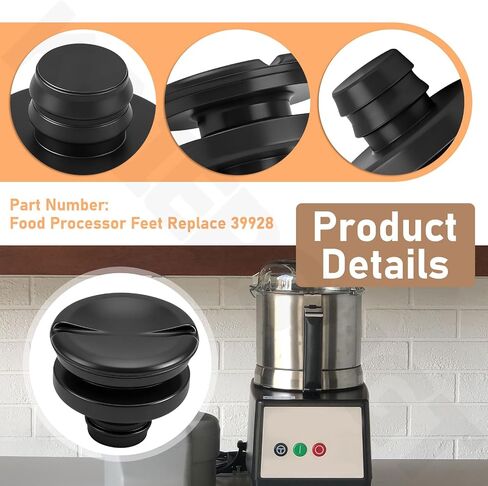 4 Pack 39928 Food Processor Feet for Robot-Coupe R100, R101, R101 Plus CB, R101B, R301U, R401A, R402 V. A, R402A, R2 Ultra Dice, R2N Ultra, R301 ULTRA, R301 Ultra Dice in Saudi Arabia