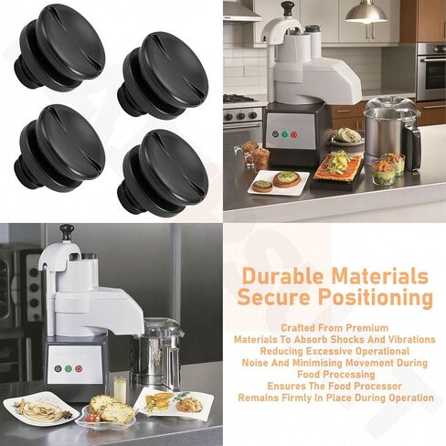 4 Pack 39928 Food Processor Feet for Robot-Coupe R100, R101, R101 Plus CB, R101B, R301U, R401A, R402 V. A, R402A, R2 Ultra Dice, R2N Ultra, R301 ULTRA, R301 Ultra Dice in Saudi Arabia