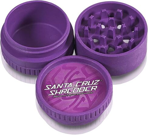 Santa Cruz Shredder Grinder for Herbs Knurled Top for Stronger Grip 3-Piece 2.2"(Purple) in Kuwait
