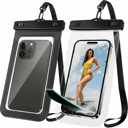 1/2/4 Waterproof Case Pouch Cellphone Dry Bag Compatible for iPhone 17 16 15 14 13Pro Max Plus Black | Universal, Up to 7",Cruise Ship, Kayak, Beach Essentials, IPX8 Water Resistant,1 Pack in Saudi Arabia