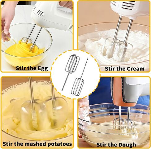 Hand Mixer Beaters for Hamilton Beach | Hand Mixer Attachments Compatible with 62682RZ 62692 64699 62695V Electric Mixer in Kuwait