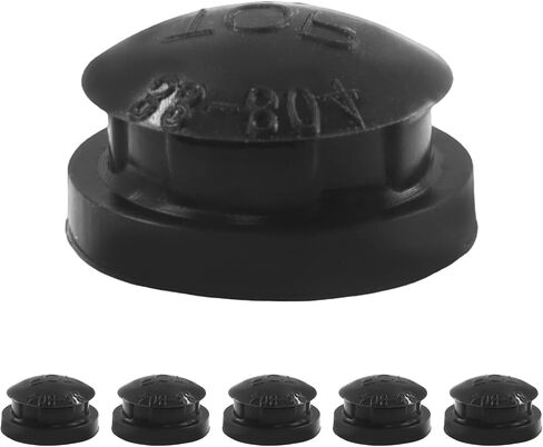 6 Pcs 09915 Pressure Cooker Overpressure Plug, Black | Silica Gel Pressure Cooker Parts & Accessories for Pressure Cooker in Saudi Arabia