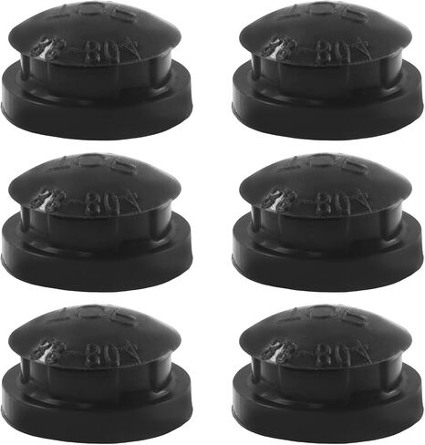 6 Pcs 09915 Pressure Cooker Overpressure Plug, Black | Silica Gel Pressure Cooker Parts & Accessories for Pressure Cooker in Saudi Arabia