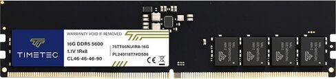 Timetec 16GB DDR5 5600MHz PC5-44800 Unbuffered Non-ECC 1.1V CL46 1Rx8 Sinlge Rank 288 Pin UDIMM Desktop Memory RAM Module Upgrade in Kuwait