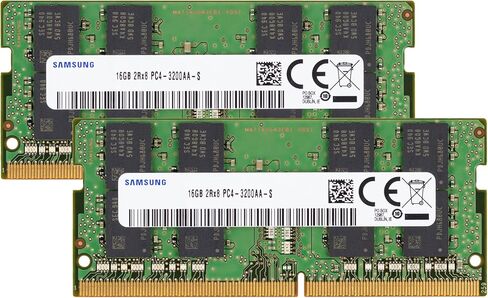 Samsung 32GB (2x16GB) DDR4 3200MHz PC4-25600 (PC4-3200AA) CL22 SODIMM 2Rx8 Dual Rank 1.2V 260-Pin Laptop, Notebook RAM Memory in Saudi Arabia