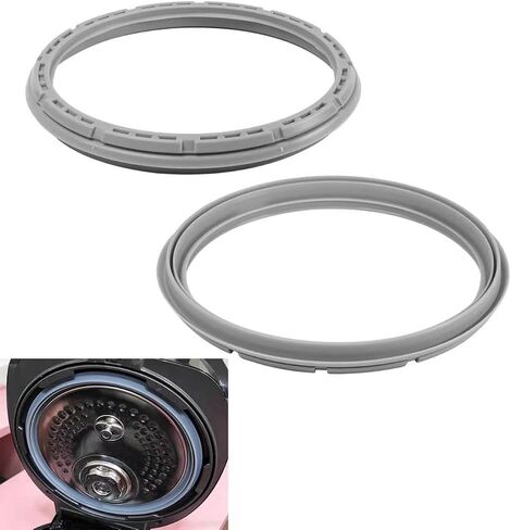Pressure Rice Cooker Gasket Fits CUCKOO IH Pressure Rice Cooker CCP-DH06 | Dual Motion Rubber Packing for 6-Cup IH Cooker Models, Rubber Packing/Gasket/Ring, Silicone, 1Pc in Kuwait