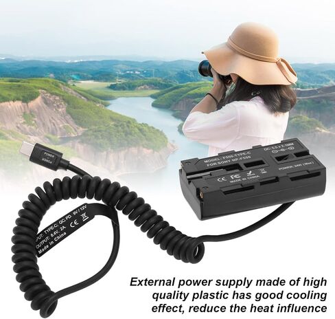 Type C Dummy Battery Power Adapter for NP F550 Spring Cable in Saudi Arabia