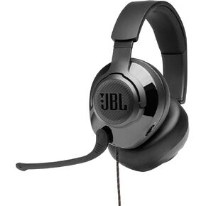 JBL Quantum 200 - سماعة رأس سلكية للألعاب فوق الأذن مع ميكروفون قابل للطي اتجاهي للتركيز الصوتي ووسائد أذن من رغوة الذاكرة (أسود) in Saudi Arabia