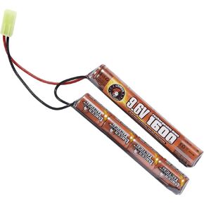 Lancer Tactical 9.6V NiMH 1600mAh Butterfly Mini Battery Pack with Mini Tamiya Connector for Airsoft Guns, AEG in Saudi Arabia