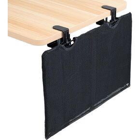 VIVO Black Clamp-on 60 inch Desk Cable Management Sleeve, DESK-SKIRT-60P | Privacy Desk Skirt, Cable Organizer, Wire Hider Kit Panel System in Kuwait