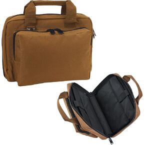 Small Soft Pistol Case, Range Bag, Tactical 1~2 Pistol Bag Firearm Shooting Case with Lockable Zipper for Shooting Range Outdoor Hunting, Heavy Duty Fabric, Shoulder Strap Included in Saudi Arabia