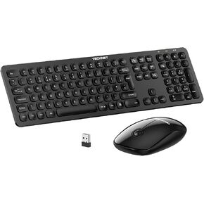 TECKNET 2.4G Rechargeable Ultra-Slim Wireless Keyboard and Mouse Combo in Saudi Arabia