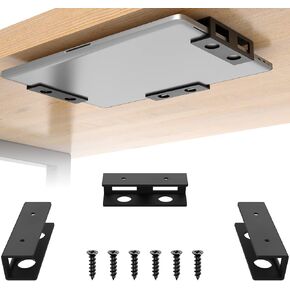 3 PCS Under Desk Laptop Mount with Anti-Scratch Felt Board Under Desk Laptop Holder Tray Durable Under Desk Shelf for Laptop Thick up to 1.15" in Kuwait