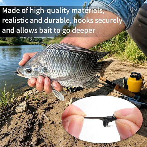 Fly Fishing Lures Kit 20PCS, Bionic Dry Flies | Sharp high-carbon hooks for Trout Bass Panfish Bluegill Sunfish Salmon. For freshwater/saltwater, streams rivers lakes ponds. in Saudi Arabia