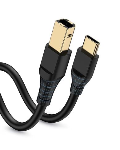 HP Printer Cable 6ft, Square USB A to USB B Cable for Printer/Scanner Epson | HP, Canon, Brother, Ethernet Print Smoothly Connect to Computer/Laptop/Pc - USB 2.0 Type B Impresora Midi Long Cord, 6 Foot in Saudi Arabia
