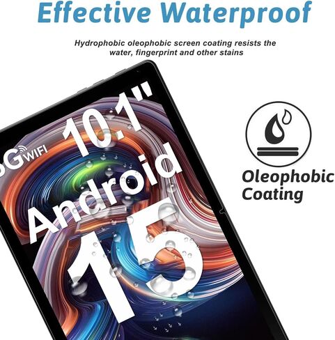 for Evermyth Tablet 10.1 Inch Android 16 15 14 Screen Protector, | Android 10.1" Upgraded Tablet 10 Inch Tempered Glass Film, 9H Hardness, Anti-Scratch [9.21" * 6.02", 234mm *153mm], 2 Pack in Kuwait