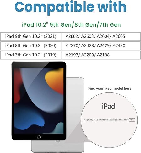 Gerutek 2 Pack Screen Protector for iPad 9th/8th/7th Generation 10.2 inch in Kuwait