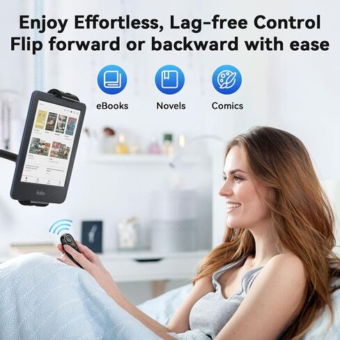Bluetooth Remote Page Turner with Adjustable Stand for Kobo eReaders in Saudi Arabia