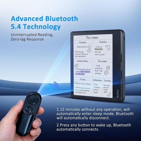 Bluetooth Remote Page Turner with Adjustable Stand for Kobo eReaders in Saudi Arabia