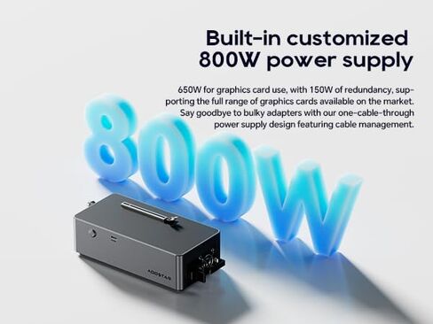AOOSTAR AG01 External GPU Docking Station, Supports Mainstream NVIDIA and AMD Graphics Cards, Built-in 800W Power Supply, Oculink Expansion Graphics in Saudi Arabia