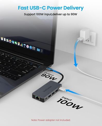 Docking Station Dual Monitor, USB C Hub Multiple Port Adapter with 2 HDMI | 4K@60Hz, Gigabit Ethernet, 3 USB 3.0, USB C, PD 100W, 3.5mm Audio, USB C Docking Station for Laptop/Computer in Saudi Arabia