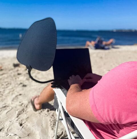 TopShade Laptop Sun Shade – Portable Adjustable Screen Shade for Laptops, Tablets & Outdoor Work, Collapsible Anti-Glare Sun Shield in Saudi Arabia