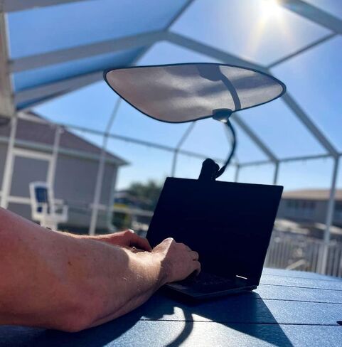 TopShade Laptop Sun Shade – Portable Adjustable Screen Shade for Laptops, Tablets & Outdoor Work, Collapsible Anti-Glare Sun Shield in Saudi Arabia