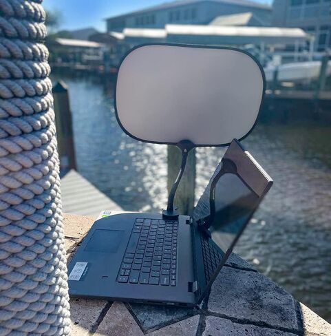 TopShade Laptop Sun Shade – Portable Adjustable Screen Shade for Laptops, Tablets & Outdoor Work, Collapsible Anti-Glare Sun Shield in Saudi Arabia