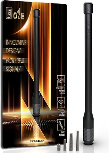 KEYO1E Carbon Fiber Antenna Compatible with 2007-2026 GMC Sierra & Chevy Silverado 1500/7.9 Inches Flexible Rubber Truck Car Antenna Replacement/Designed for Enhance FM/AM Reception in Saudi Arabia