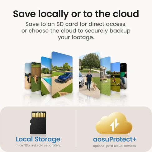 aosu D1 Max, 4K 8MP Solar Security Camera Wireless Outdoor in Saudi Arabia