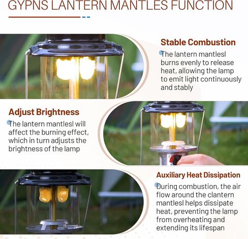 Lantern Pump Repair Kit for Coleman Outdoor Camping Accessories | with 10 Pcs Propane Lantern Mantles #21 Replacement in Saudi Arabia