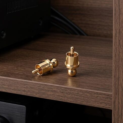 Toyvian 4pcs Audio Plug Cover Gold Plated Metal Dust Caps for Interfaces | Reusable Input Protectors, Signal Support, Contact Failure Reduction, Dust Shielding for Audio Connectors in Saudi Arabia