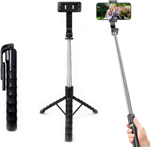 Phone Camera Reflection Kit, New Adjustable Phone Camera Multi‑Functional Selfie Stick & Tripod Stand with Wireless Remote – Portable, Durable, Universal for All Smartphones in Saudi Arabia