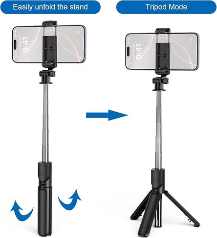 Phone Camera Reflection Kit, New Adjustable Phone Camera Multi‑Functional Selfie Stick & Tripod Stand with Wireless Remote – Portable, Durable, Universal for All Smartphones in Saudi Arabia